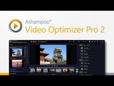 Ashampoo Video Optimizer Pro 2 - Brillant videos