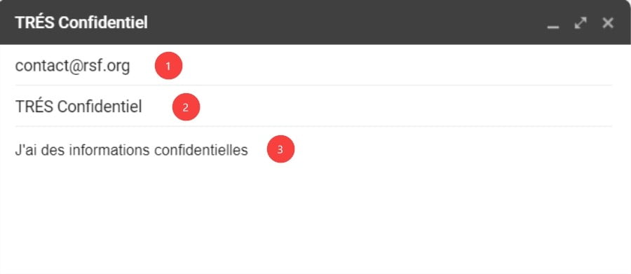 Rédiger votre message confidentiel dans gmail