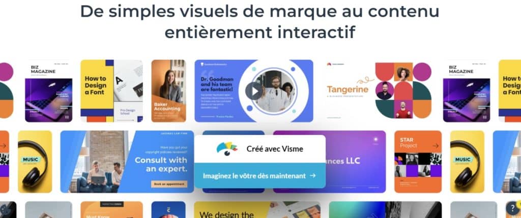 Visme pour créer des visuels pour vos produits de marque